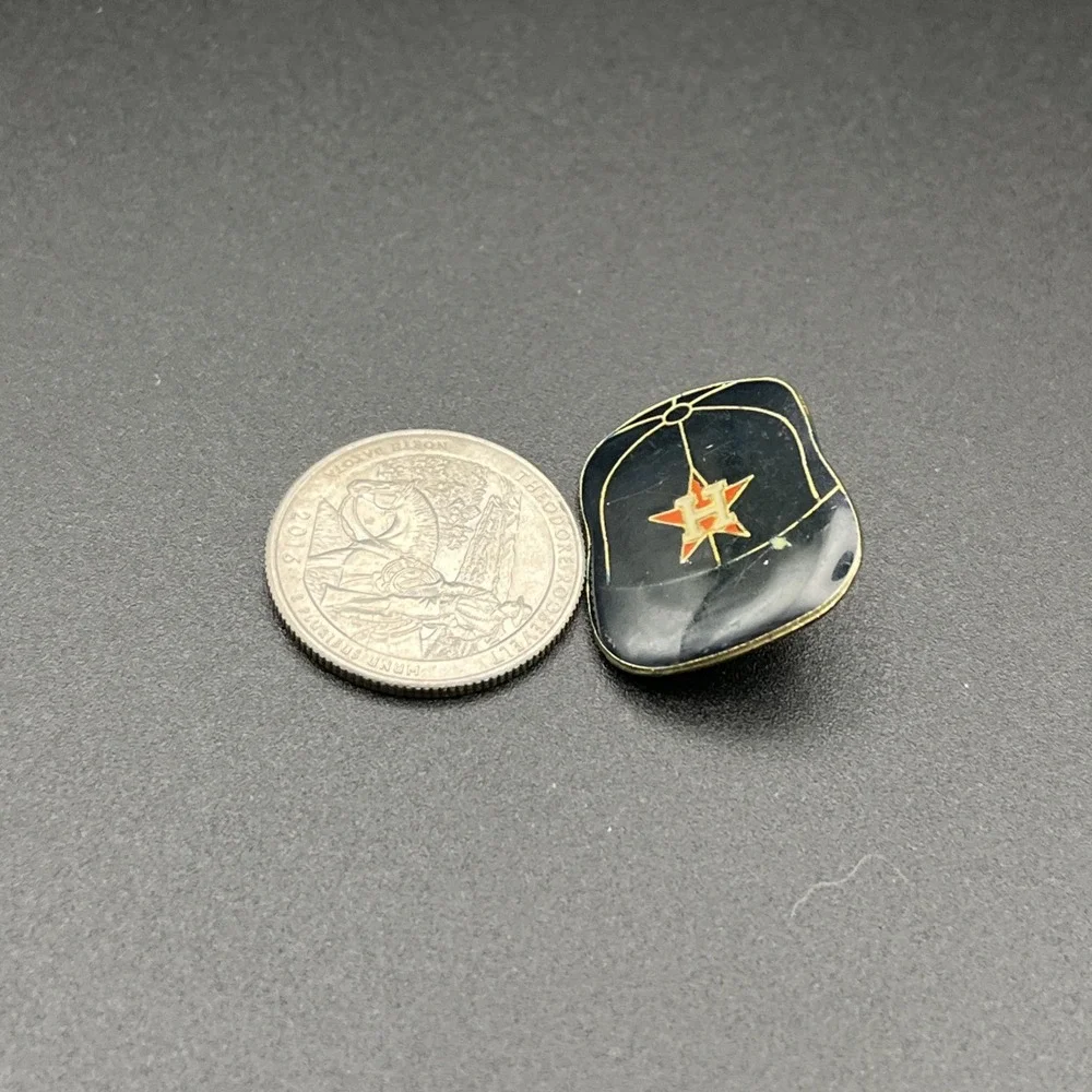Vintage‎ Houston Astros Baseball Hat Cap MLB Lapel Hat Pin